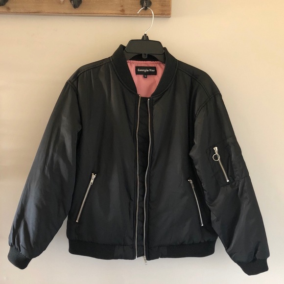 New Georgia Mae Lover Bomber Jacket Size Medium - Picture 2 of 8